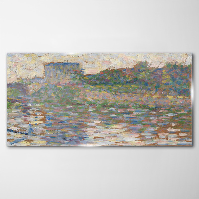 Reflections on the water Glass Wall Art