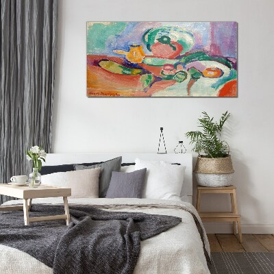 Still life in color Glass Wall Art