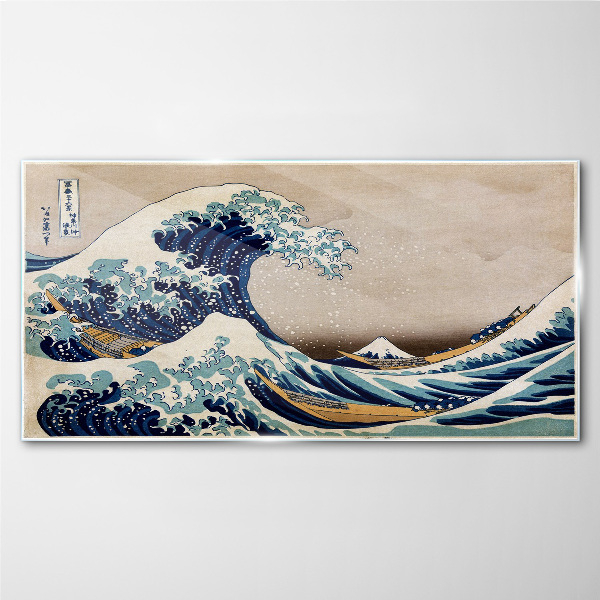 The Great Wave off Kanagawa Glass Wall Art
