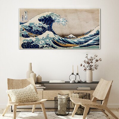 The Great Wave off Kanagawa Glass Wall Art
