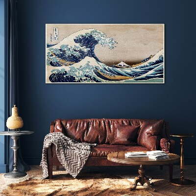 The Great Wave off Kanagawa Glass Wall Art