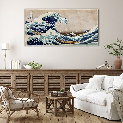 The Great Wave off Kanagawa Glass Wall Art