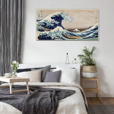 The Great Wave off Kanagawa Glass Wall Art