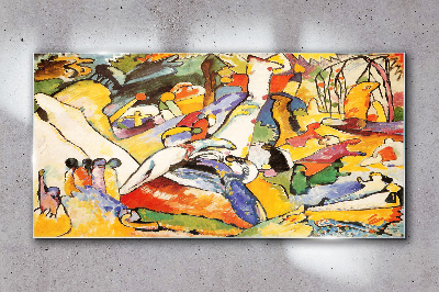 The colorful chaos of life Glass Wall Art