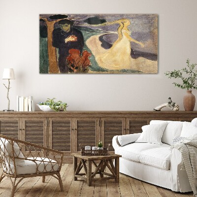 Love and longing Glass Wall Art