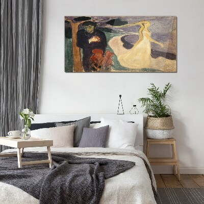 Love and longing Glass Wall Art