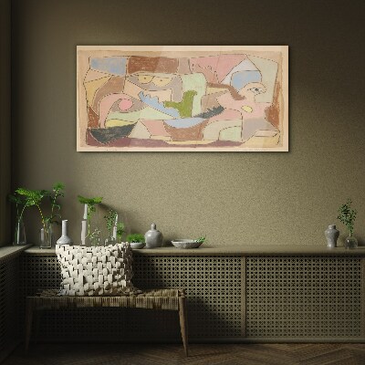 Abstract landscape of emotions Glass Wall Art