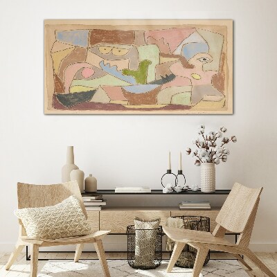 Abstract landscape of emotions Glass Wall Art