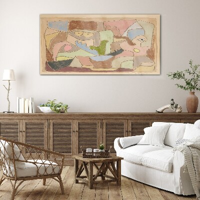 Abstract landscape of emotions Glass Wall Art