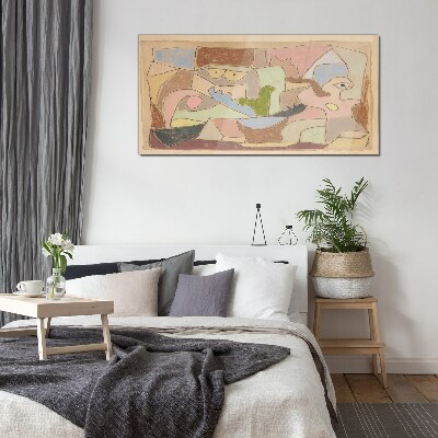 Abstract landscape of emotions Glass Wall Art