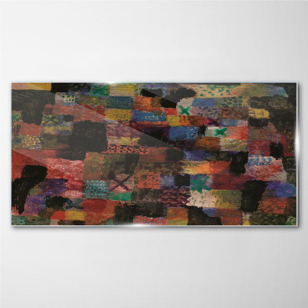 Colorful Mosaics Glass Wall Art
