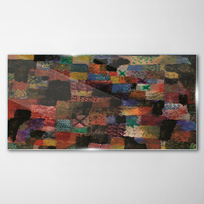 Colorful Mosaics Glass Wall Art
