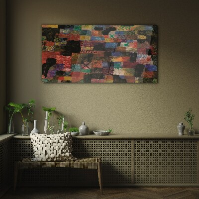 Colorful Mosaics Glass Wall Art