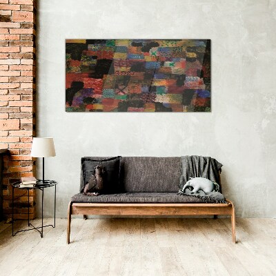 Colorful Mosaics Glass Wall Art