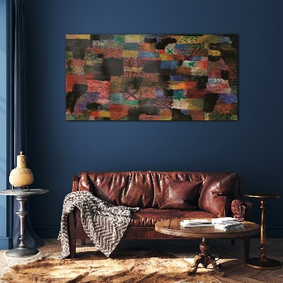 Colorful Mosaics Glass Wall Art