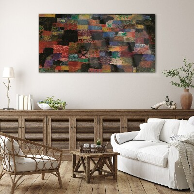 Colorful Mosaics Glass Wall Art