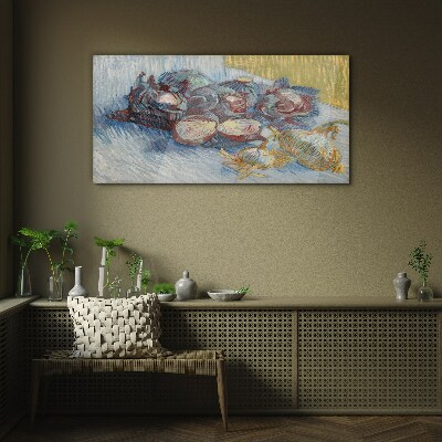 Cabbage and onion van gogh Glass Wall Art