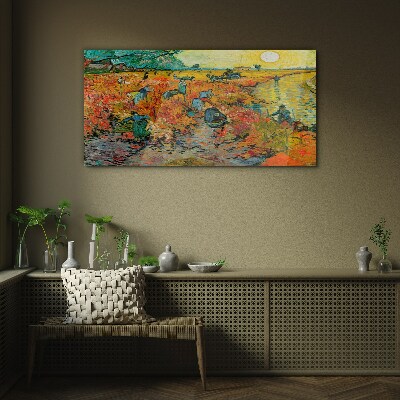 Wheat gatherers Glass Wall Art
