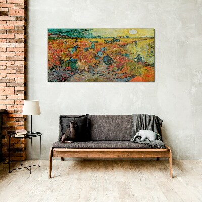 Wheat gatherers Glass Wall Art