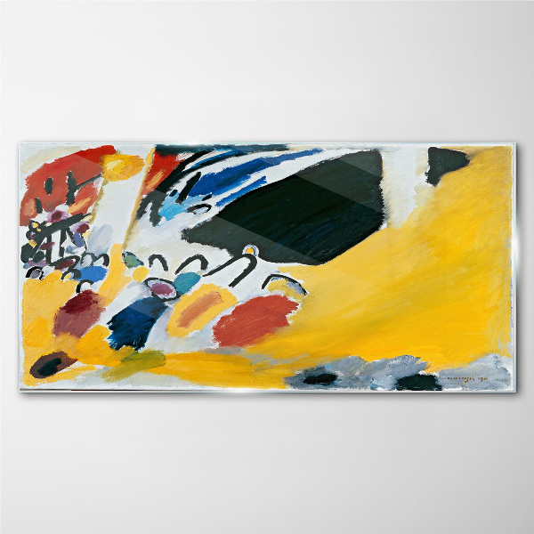 Colors in motion Glass Wall Art