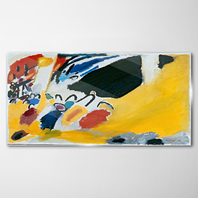Colors in motion Glass Wall Art
