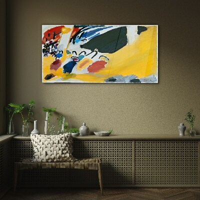 Colors in motion Glass Wall Art