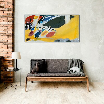 Colors in motion Glass Wall Art