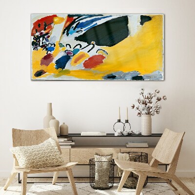Colors in motion Glass Wall Art