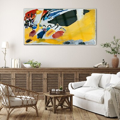 Colors in motion Glass Wall Art