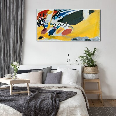 Colors in motion Glass Wall Art