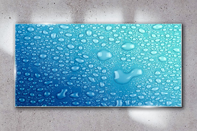 Water drops Glass Wall Art