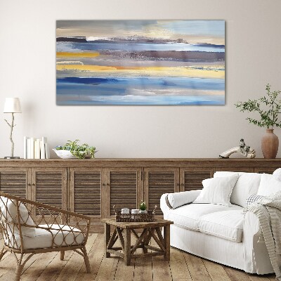 Calm waves of colors Glass Wall Art