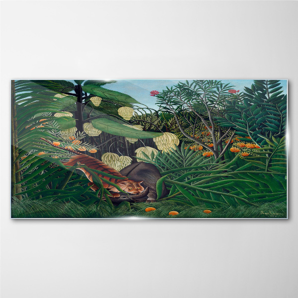 The mysterious world of the jungle Glass Wall Art