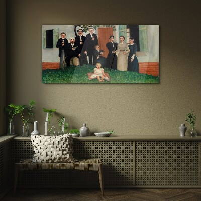 Family people Glass Wall Art