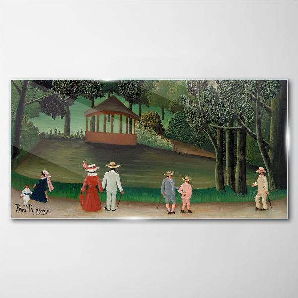 A walk in the park Glass Wall Art