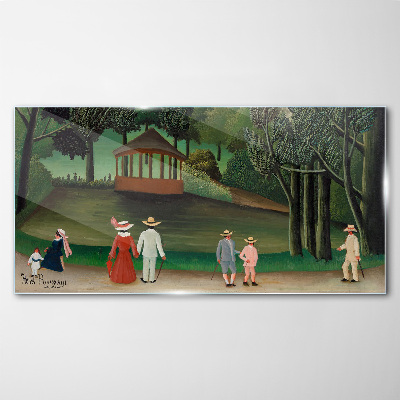 A walk in the park Glass Wall Art