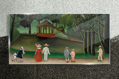 A walk in the park Glass Wall Art