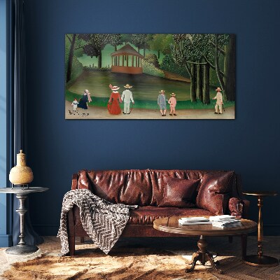 A walk in the park Glass Wall Art