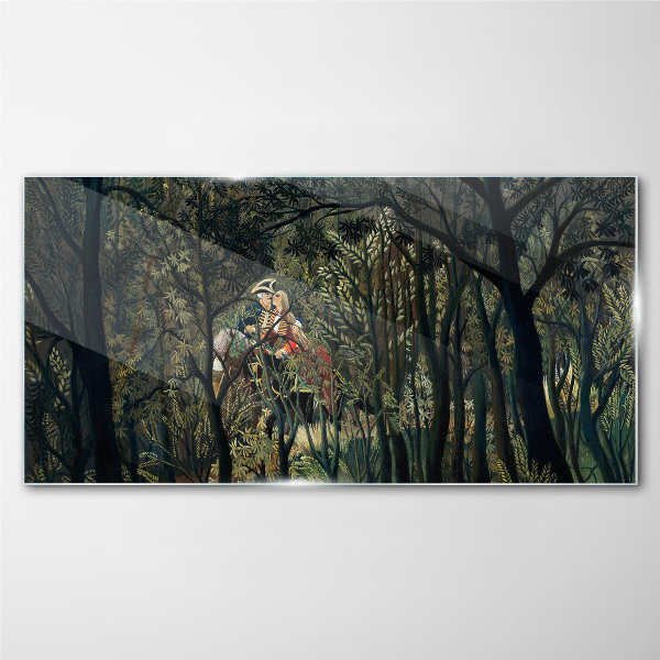 Hardened forest pair Glass Wall Art