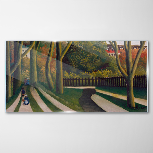 A walk in the park Glass Wall Art