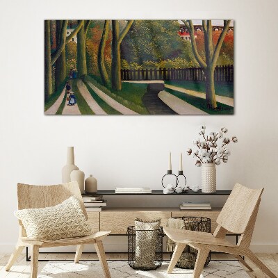 A walk in the park Glass Wall Art