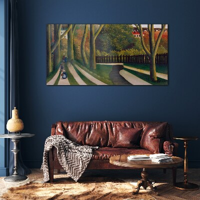 A walk in the park Glass Wall Art