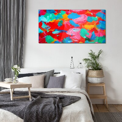Abstract painting Glass Wall Art