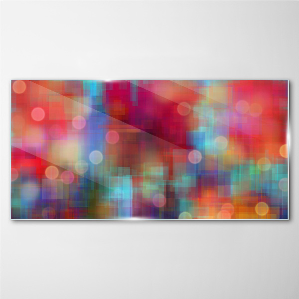 Colorful commotion Glass Wall Art