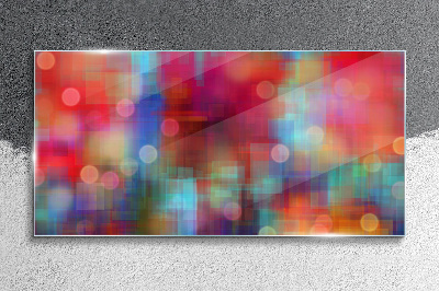 Colorful commotion Glass Wall Art