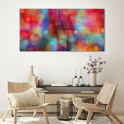 Colorful commotion Glass Wall Art