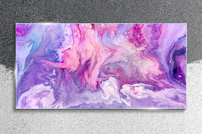 Waves of pink dreams Glass Wall Art