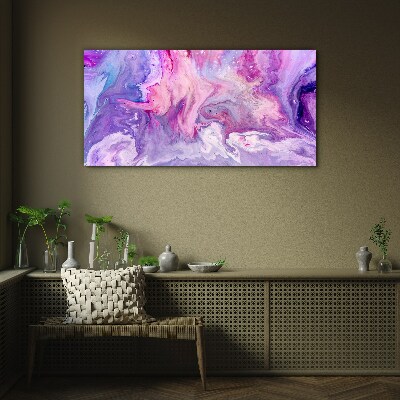 Waves of pink dreams Glass Wall Art