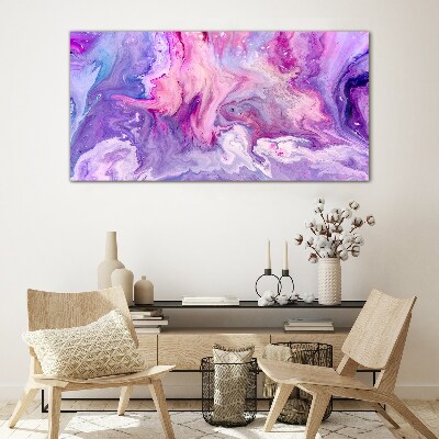 Waves of pink dreams Glass Wall Art