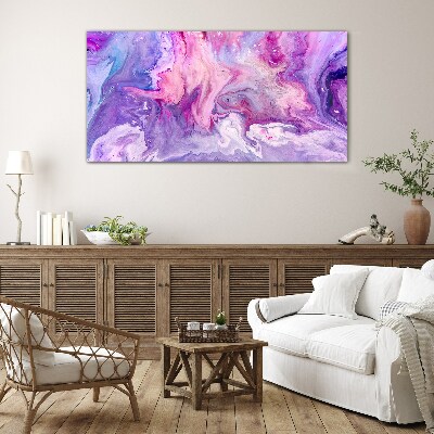 Waves of pink dreams Glass Wall Art